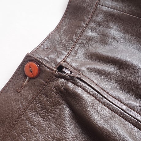 "MAFALDA DENICOLO" leather mermaid skirt