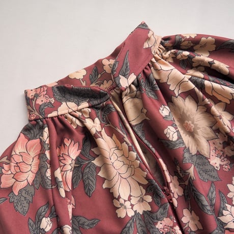 70s floral house maxi dress