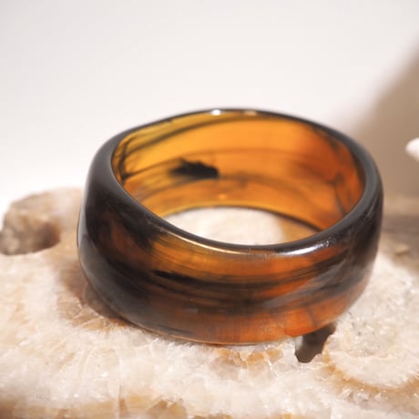 70s  plastic tortoiseshell bangle