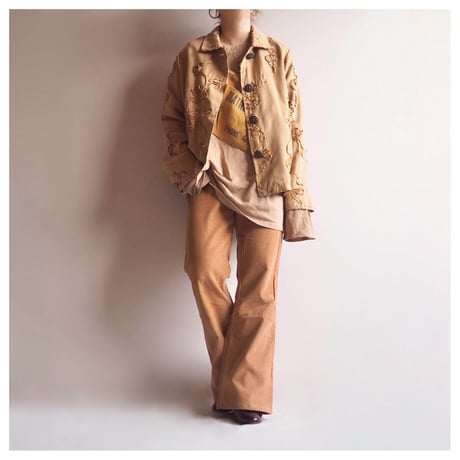 "Painted Pony" faux suède embroidered jacket