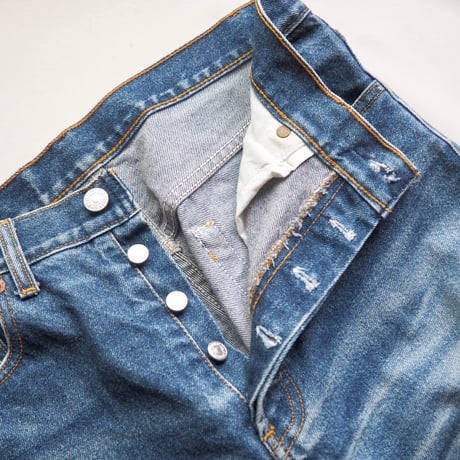 90s made in USA Levi's 501 damage denim pants