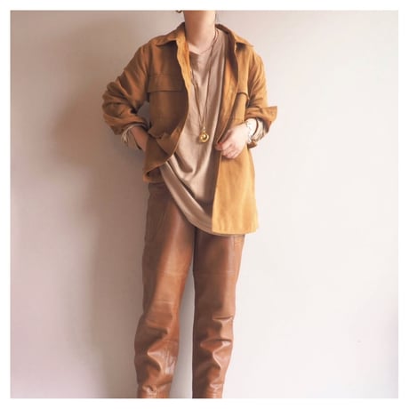 "White Stag"  brown faux suède shirts