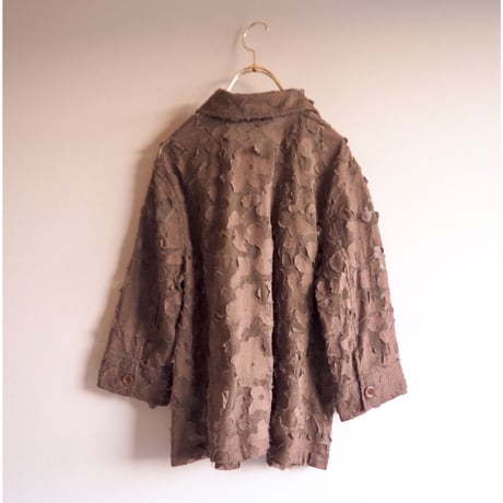 "westbound" abstract floral embroidered sheer blouse