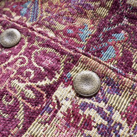 "Studio Works" floral tapestry jacket