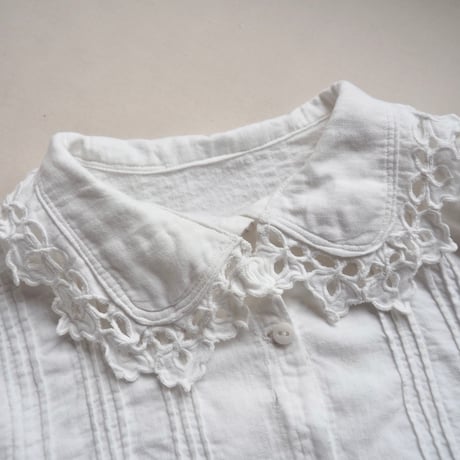 1900s〜 edwardian lace collar night blouse