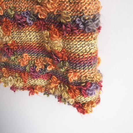 vintage multi color design knit vest
