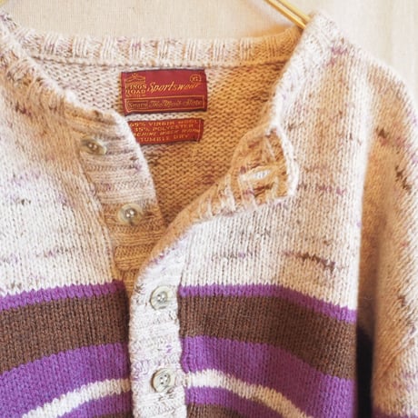 70s Sears wool mulch border sweater