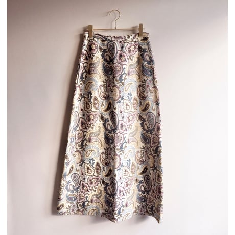 70s "John Meyer" paisley gobelin maxi skirt