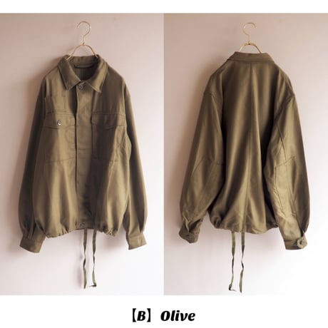 Czech Army deadstock  fly front work jacket