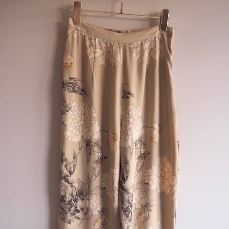"Citron Santa Monica" floral silk pants (BE)