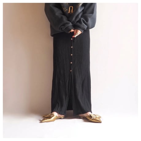 "CLIO" creased easy maxi skirt