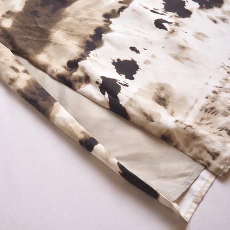 vintage silk abstract maxi skirt