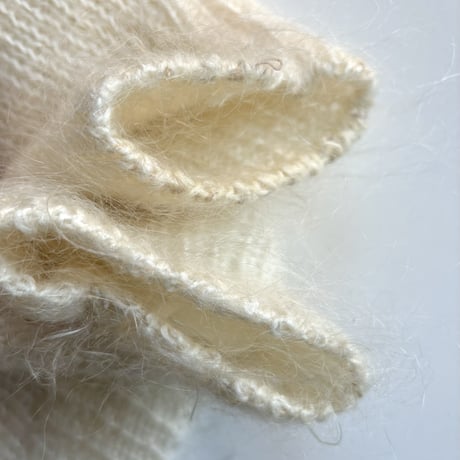 vintage floral design fuzzy long cardigan