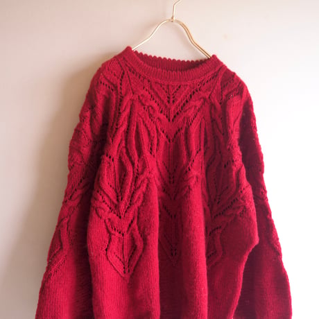 vintage design cable sweater