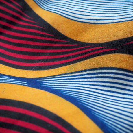 vintage african batik embroidered blouse