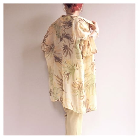 "ALFRED DUNNER" sheer botanical blouse