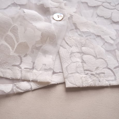 "Nu Influence" floral sheer blouse