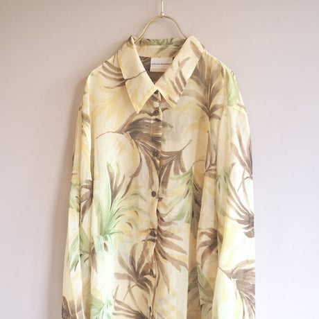"ALFRED DUNNER" sheer botanical blouse