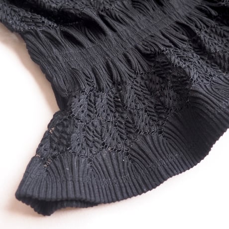 90s〜 sheer knit design tops
