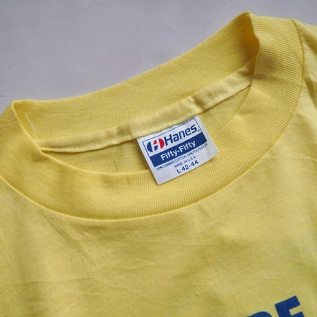 80s "Hanes" fire dept print t-shirts (YE)