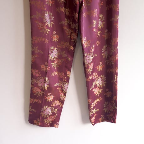"Ann Taylor" floral brocade tapered pants