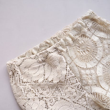 original remake patchwork lace pants (D)