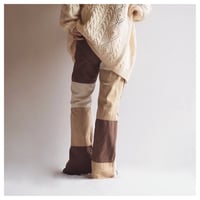 vintage patchwork cutoff pants