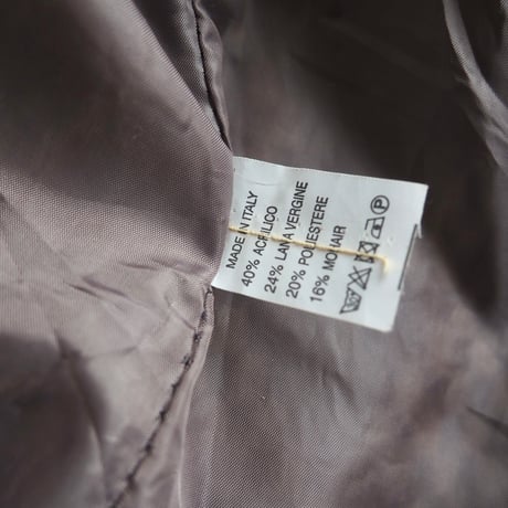 vintage woven abstract poncho coat