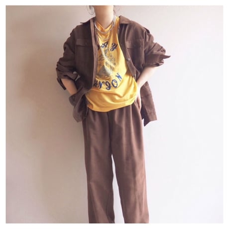 "BLAST STUDIO" faux suede oversized shirts & pants