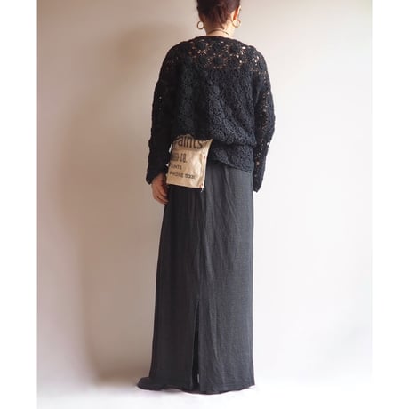 "Collection Chalice" floral crochet knit tops