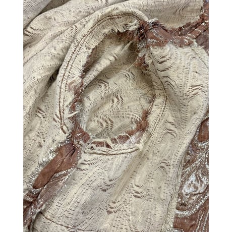 vintage metallic abstract brocade jacket