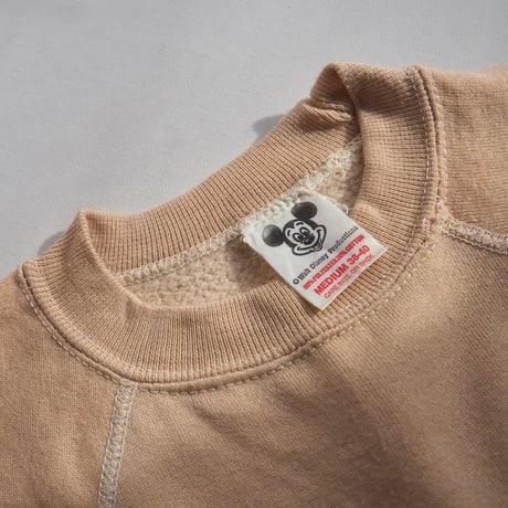 70s "Disneyland" flocky print sweatshirt