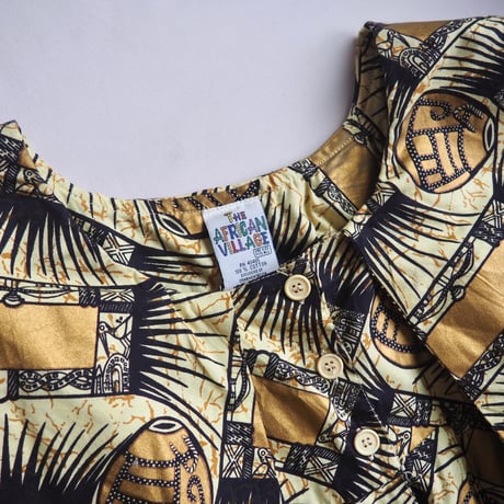 "The African Village" big collar tunic dress & skirt (GD×LYE)