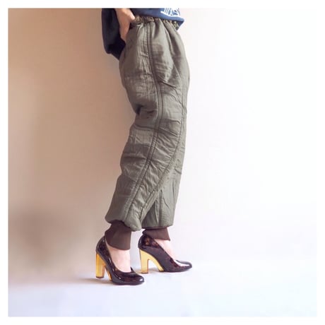 Ninaさま専用dead stock vintage キルティングパンツ DEAD STOCK チェコ軍 M85キルティングライナーパンツ ステンシル