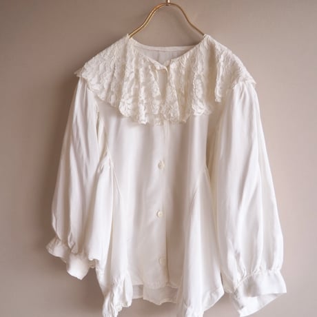 80〜90s lace collar design blouse