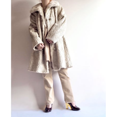 60s "Susan Lynn" faux emboss fur coat