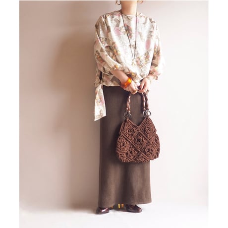 made in Germany lib knit maxi skirt