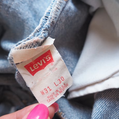 90s made in USA Levi's 501 damage denim