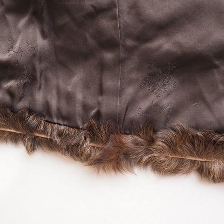 vintage brown lamb fur jacket