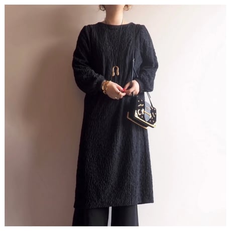 "Anthony Richards" textured midi dress