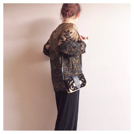 80s〜 scallop lace blouse
