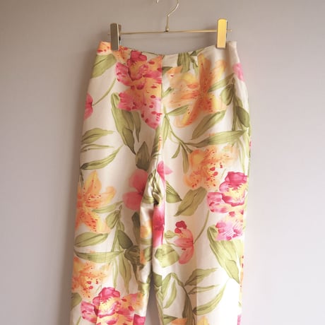 ”DANA BUCHMAN" floral silk pants