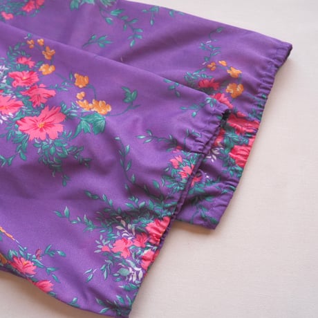 70s floral pleated midi dress
