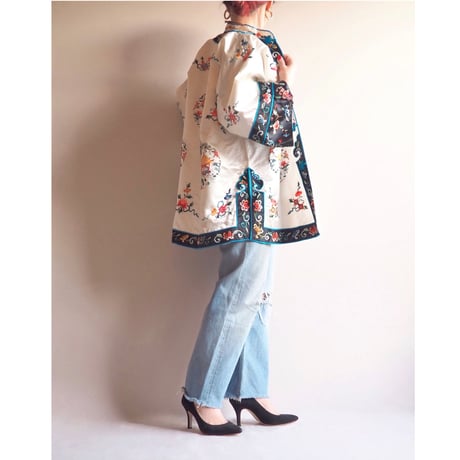 60〜70s chinese floral embroidered jacket