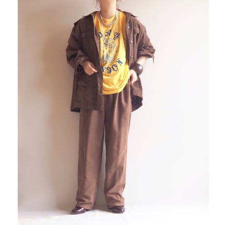 "BLAST STUDIO" faux suede oversized shirts & pants
