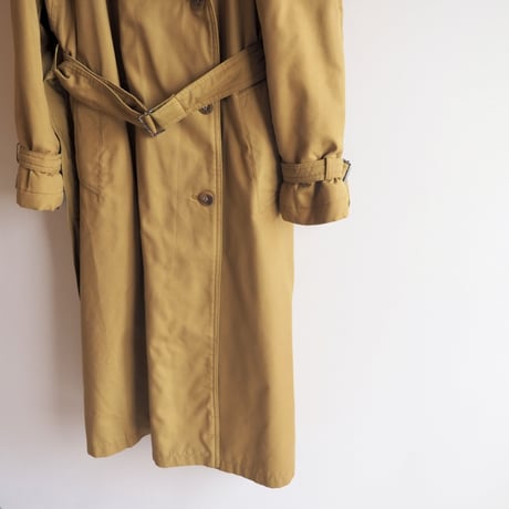 80s quilted sleeve design trench coat