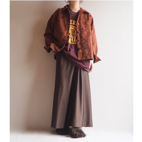 70s "Ship'n Shore" easy flare maxi skirt