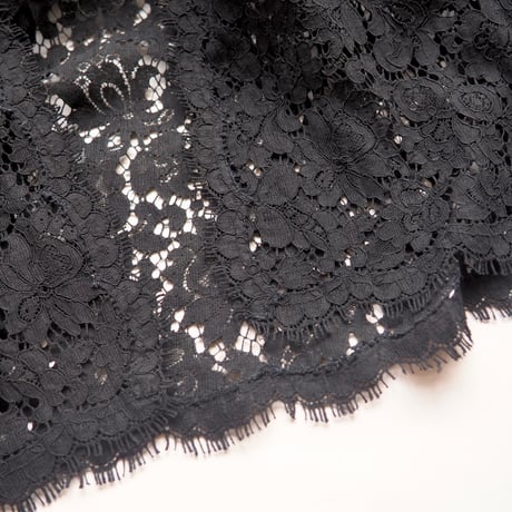 vintage no collar lace robe
