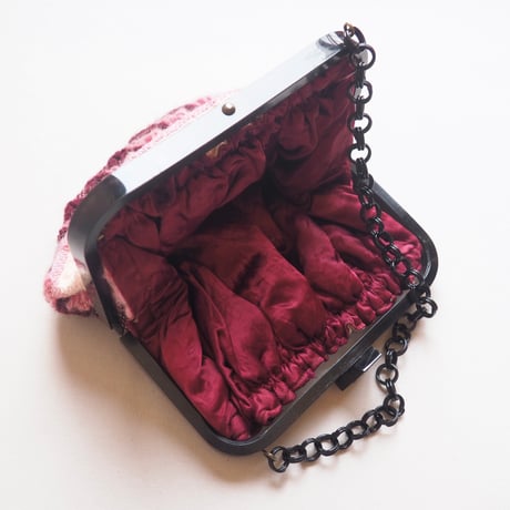 70〜80s woven knit mini bag