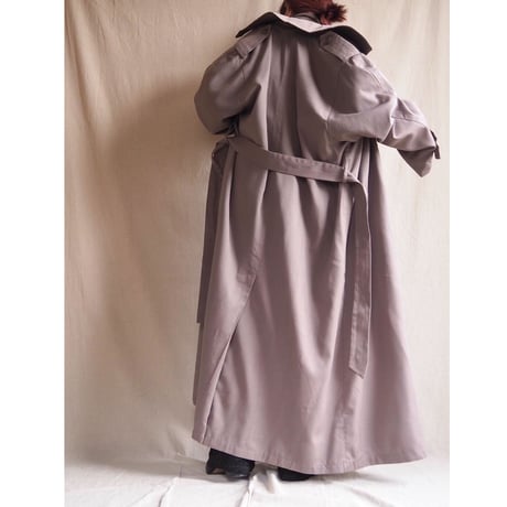"London fog" oversized maxi trench coat